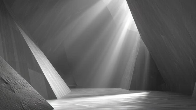 Quiet Power Expressed Through Geometry and Light in a Unique Space at Midday