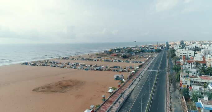 Urban Silence at Besant Nagar Shore &ndash; Chennai Lockdown Footage