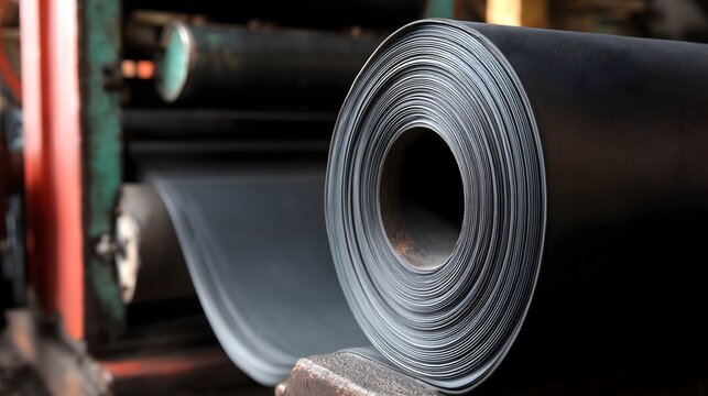 Industrial rubber vulcanisation press compressing material