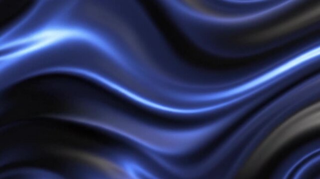 Abstract Blue Swirling Light Waves Background.