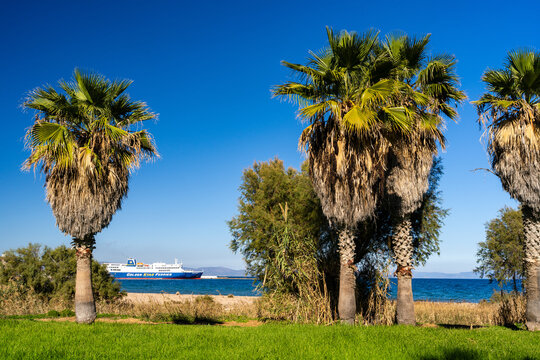 Coastal view of Rafina, a port town near Athens in Attica, Greece,November 14, 2025.