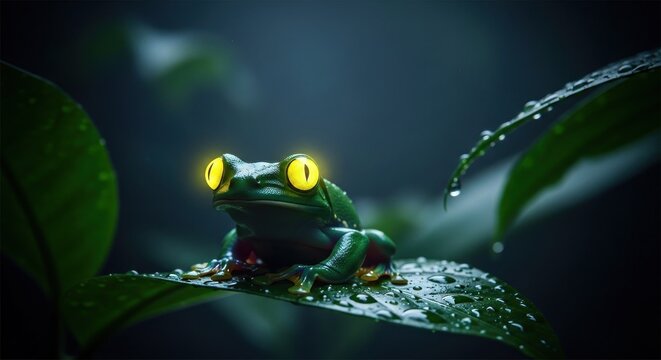 frog in the pond