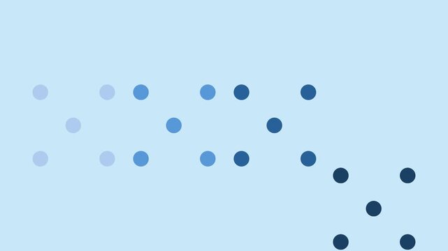 abstract blue dot animations with aplha chanel