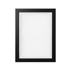 Fototapeta premium Minimalist outline of a smartphone with a blank screen displayed isolated on transparent background