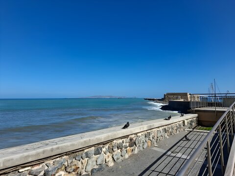 Sea at Heraklion Crete