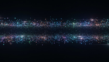 Futuristic network connects data nodes with cinematic lighting on a dark background