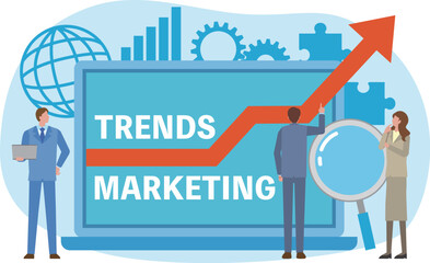 トレンドマーケティングのイメージイラスト