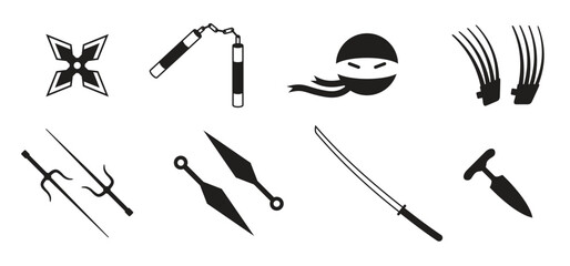  set of isolated icons on a theme ninja © Udjvsx