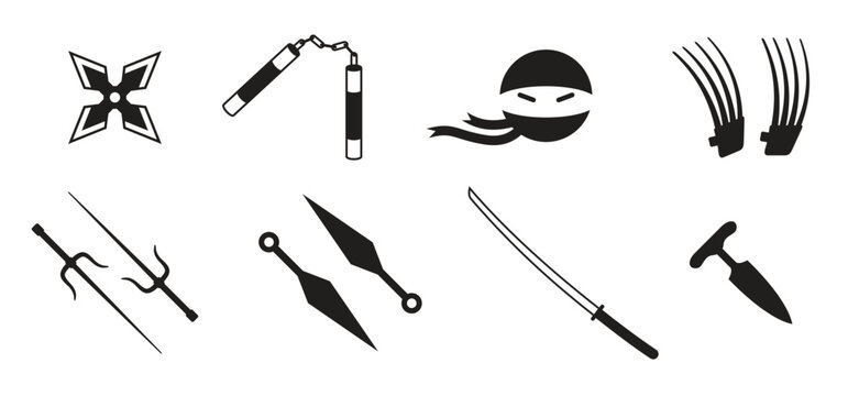  set of isolated icons on a theme ninja