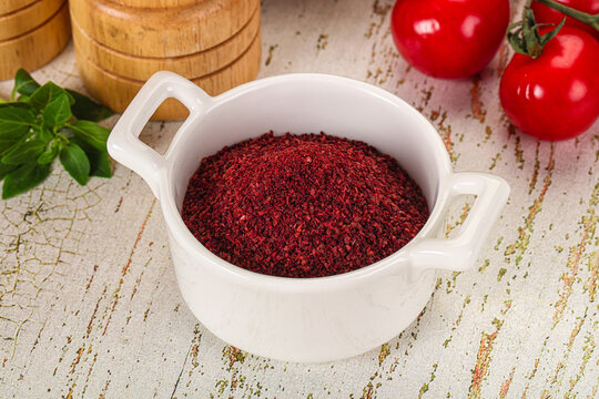 Natural organic Sumah powder for culinary