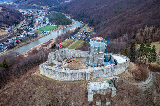 Rytro, Zamek, Beskid Sądecki, Dolina Popradu.