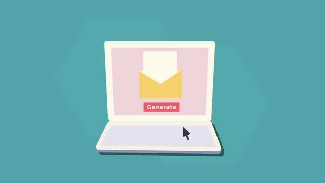 AI email assistant writes personalized message with a single user click on generate button, intent communication purpose.