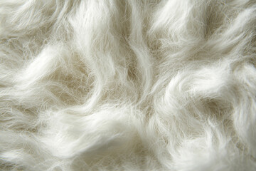 Soft, fluffy white fur that conveys warmth and comfort, ideal for cozy themes and textures.