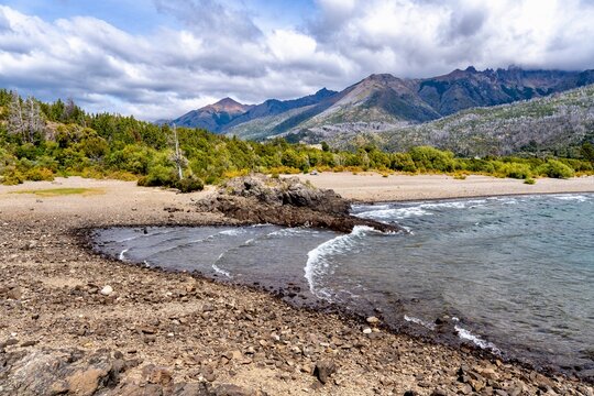 Lago Futalaufquen shoreline in Parque Nacional Los Alerces, Argentine Patagonia