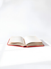 Classic hardcover book with a blank cover isolated on a white background perfect for educational or literary imagery