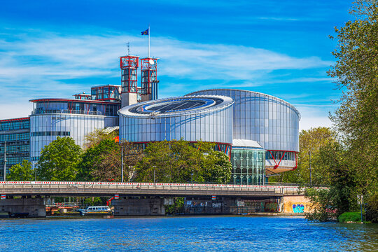 Building of the European Court of Human Rights, Strasbourg, Alsace, France