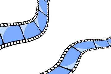 Fototapeta premium Cinema Film Reel Banner Template