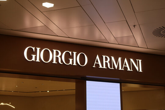 GIORGIO ARMANI store at Milano Malpensa Airport (MXP) in Milan, Italy on May 21, 2025