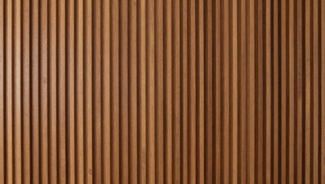 Contemporary wooden slat wall paneling, providing a warm, textured backdrop for interior design and architectural applications