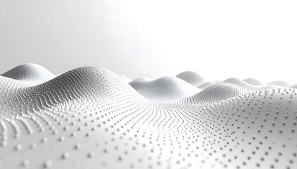 Uniform polka dot pattern featuring light gray dots on a white background creating a minimalist professional and clean aesthetic design generative AI