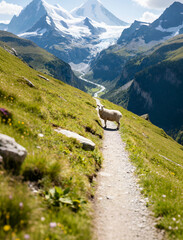 mountain road in switzerland