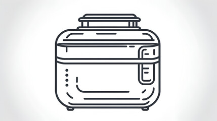 Desiccator outline icon vector