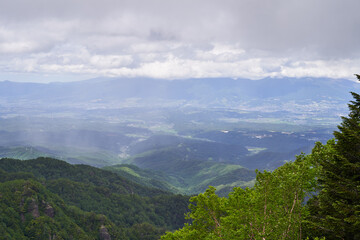 Obraz premium 長野県佐久市 大河原峠の景色