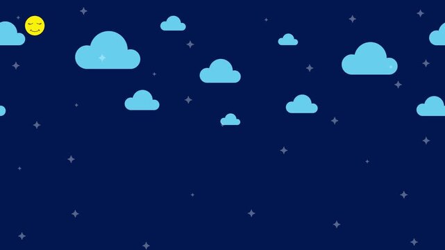 Template video for Better Sleep Month observed every year in May. 