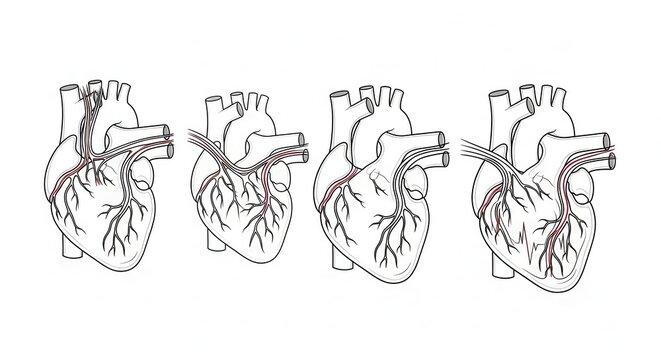 Coronary Artery Bypass Grafting (CABG) Surgical Procedure Illustration