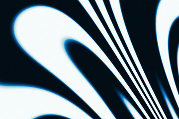 Electric Blue and White Neon Circle on Dark Background