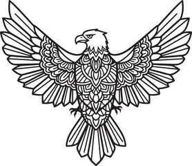 Obraz premium eagle with wings vector