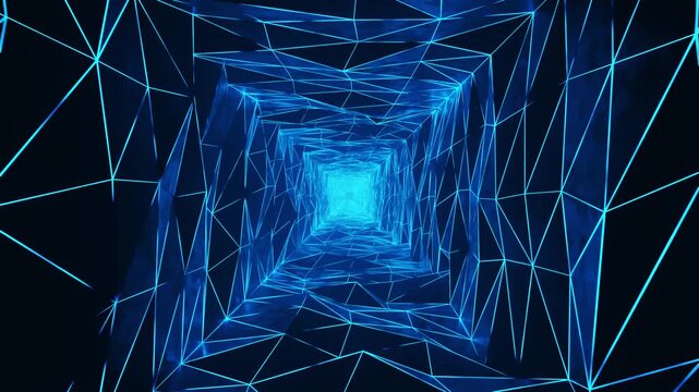 Animated abstract tunnel