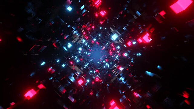 Animated abstract tunnel