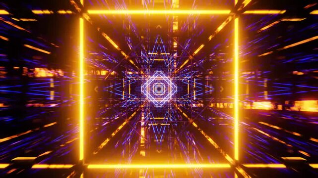 Animated abstract tunnel