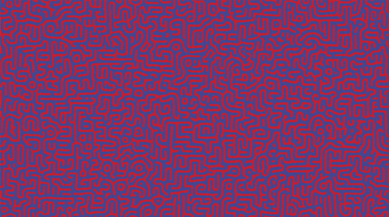 A flawless pattern vector background consisting of a single line forming a complex abstract labyrinth.