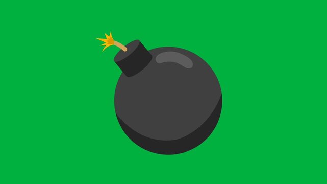 concept animation of a burning boom