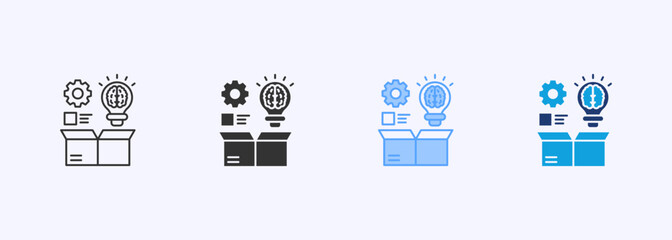 Higher Order Thinking Icon Set Multistyle Various Collection Element For Design