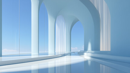 Obraz premium 3d render of a corridor