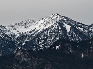 mountain range in the morning