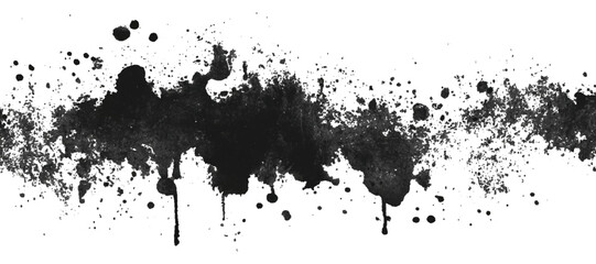 Fototapeta premium Textured grunge brush stroke shape background. vector dirty paint splatters vintage distress effects and artistic design.