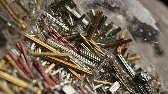 Needle-like Rutile Inclusions in Macro Crystal Study