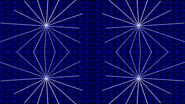 A graphic design featuring a dark green background with a lighter green houndstooth pattern and three stylized starbursts