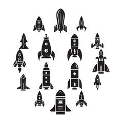 Rocket Symbols Vector for Web