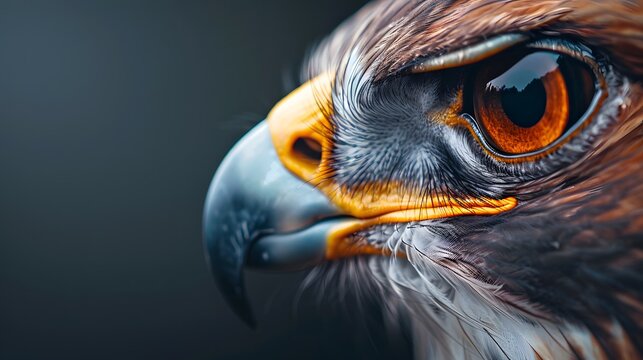 Close Up Hawk Eye Detail