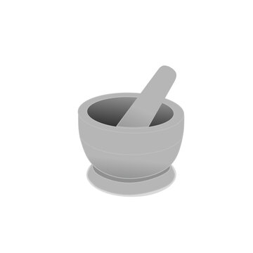 traditional Korean Jeolgu and Gongi set, featuring a heavy stone mortar and a sturdy wooden pestle used for pounding and grinding ingredients. This classic tool is commonly used in Ko