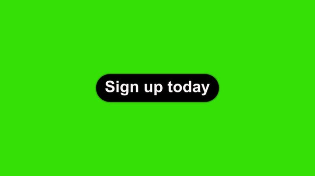 Sign up today Click Button Animation