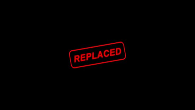 Replaced Text Stamp Animation