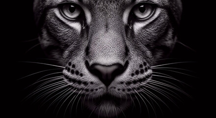 Obraz premium Black Panther Close Up Portrait