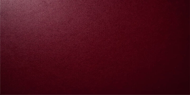 A dark red grunge wallpaper features an old vintage paper texture and a blank surface with copy space over a deep purple leather material backdrop