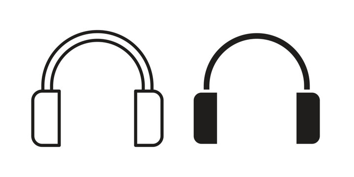Ear muffs icon symbol vector illustration on white background. Flat design.
